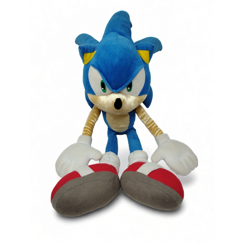 Sega Sonic Hedgehog 26in Plush Stuffed Animal Toy Polyester Gamer Gaming Room